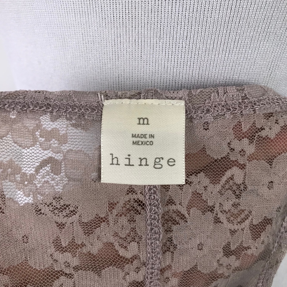 Hinge Racerback Tank Top Lace M #574 - Picture 8 of 8